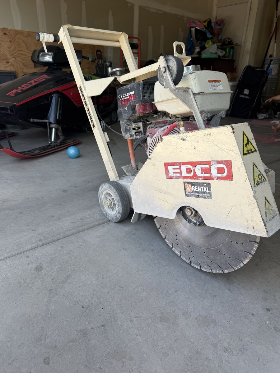 EDCO Walk-Behind Concrete Saw with Honda Gas Engine