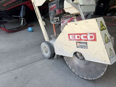 EDCO Walk-Behind Concrete Saw with Honda Gas Engine
