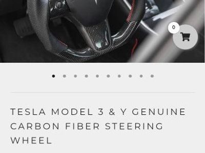 Tesla Model 3/Y Genuine Carbon Fiber