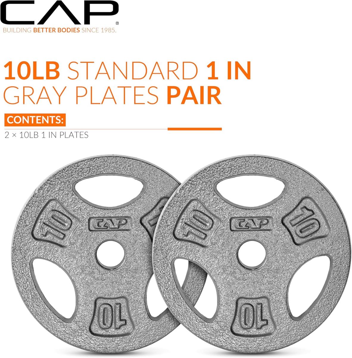 CAP Barbell 1-Inch Standard Grip Weight Plate