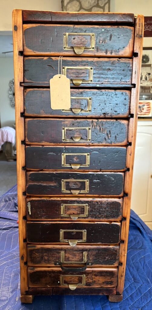 Beautiful Antique Card File