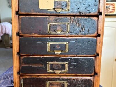 Beautiful Antique Card File