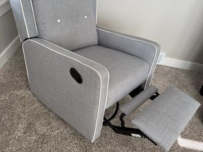 Grey Glider Rocking Chair