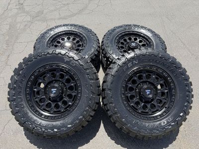 New 33x12.50r18 Toyo Open Country MT Black Fittipaldi FT101 8x6.5 Dodge Ram Cummins Chevy Silverado 2500 Duramax GMC Sierra 8