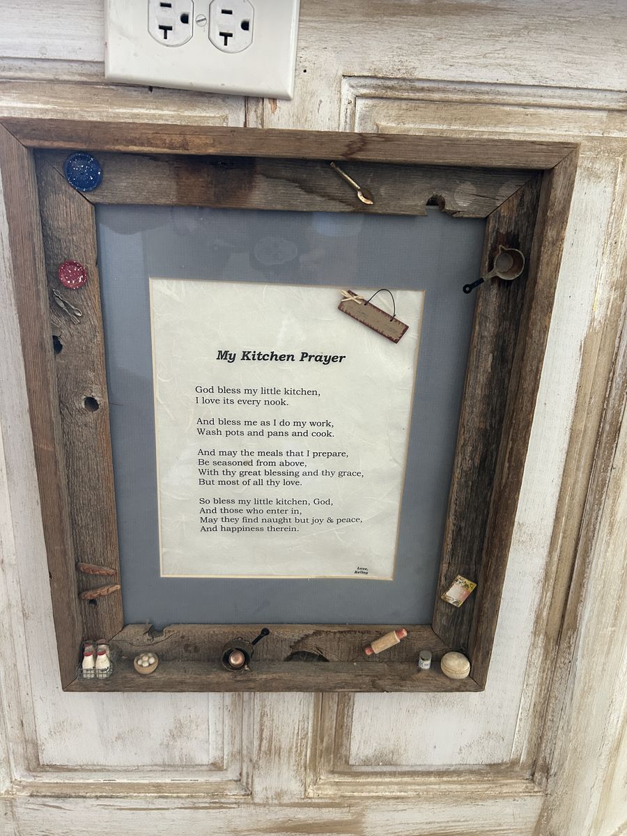 Rustic “My Kitchen Prayer” Farmhouse Wall Art