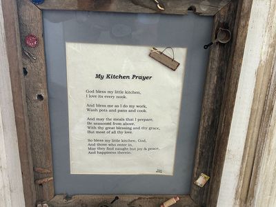 Rustic “My Kitchen Prayer” Farmhouse Wall Art