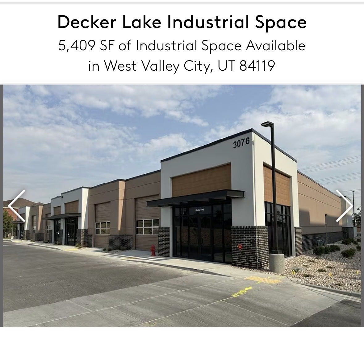Commercial Space for Lease - 5400sqft