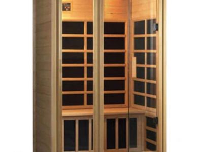 Steepleton G 920 Indoor infrared Sauna - Wood Finish, Glass Door