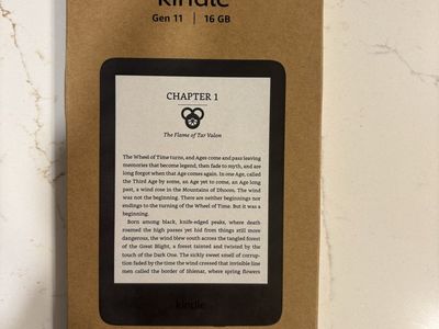 New in Box Amazon Kindle 11th Gen E-reader, 16GB, 6" Glare-Free Display, Built-in Light, USB-C, Black