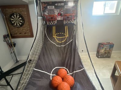 Triumph Sports USA Double Shot Arcade Basketball Game with Electronic Scorer & 4 Balls