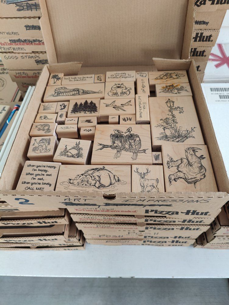 New, old stock rubber stamps, designed mainly for people that like to make their own greeting cards.