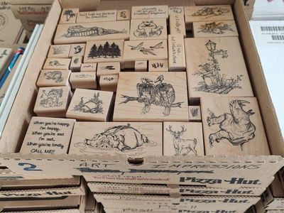 New, old stock rubber stamps, designed mainly for people that like to make their own greeting cards.