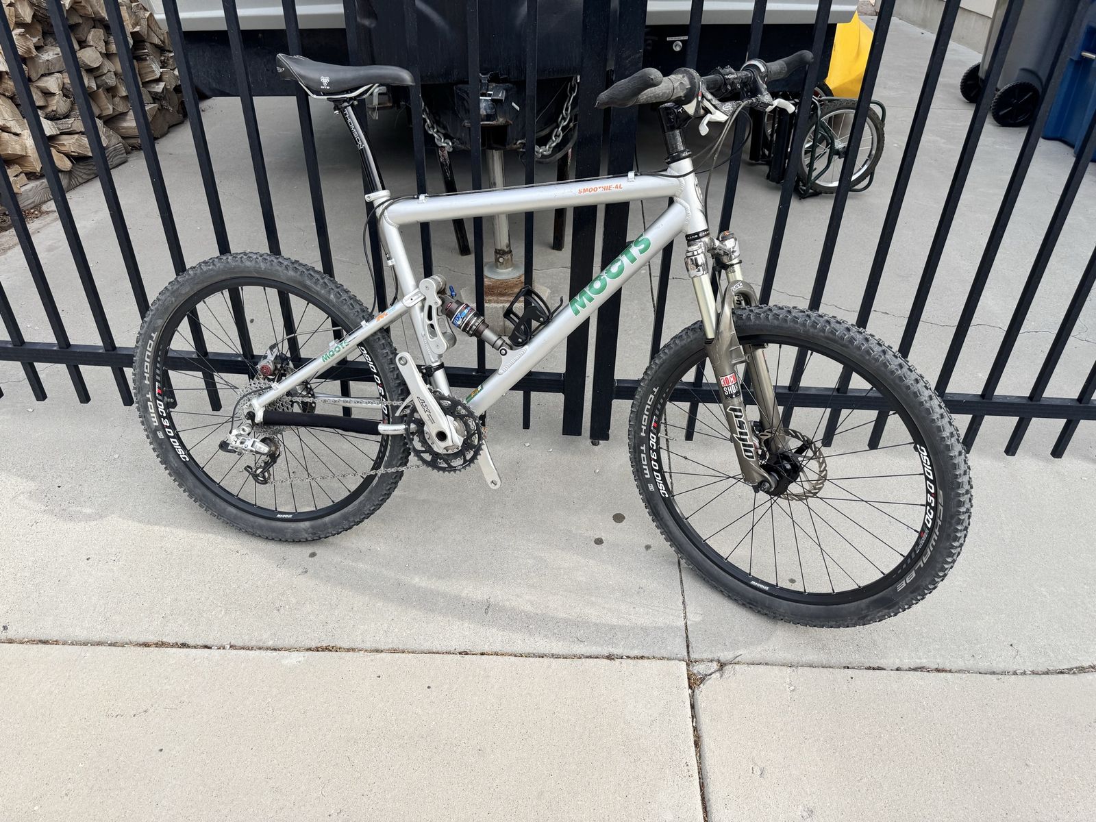 Moots Smoothie Ti Full Suspension Mountain Bike, XT Components, Disc Brakes