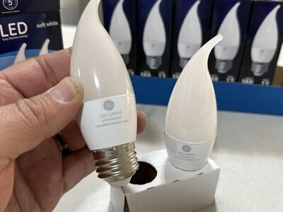 New GE LED Soft White Dimmable Bulbs 6.5W = 60W