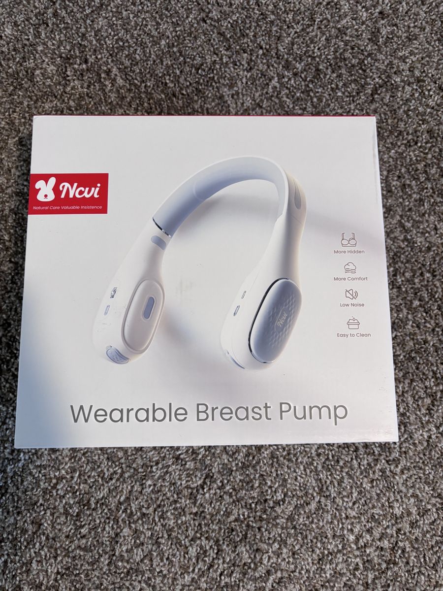 Ncvi Wearable Breast Pump - Hidden, Comfortable, Low Noise, Easy to Clean