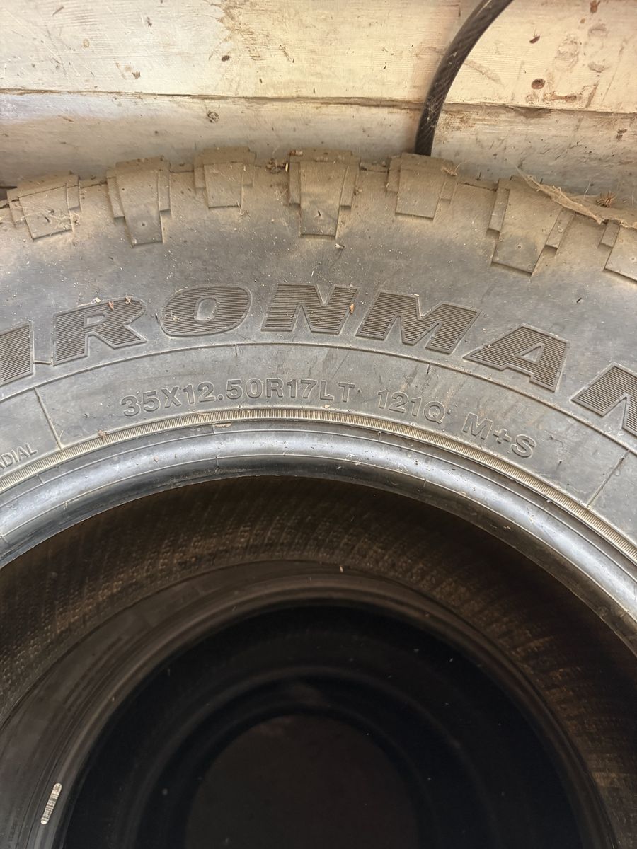 $250 OBO Ironman 35X12.50R17LT 121Q M+S All-Terrain Tires - Set of 4