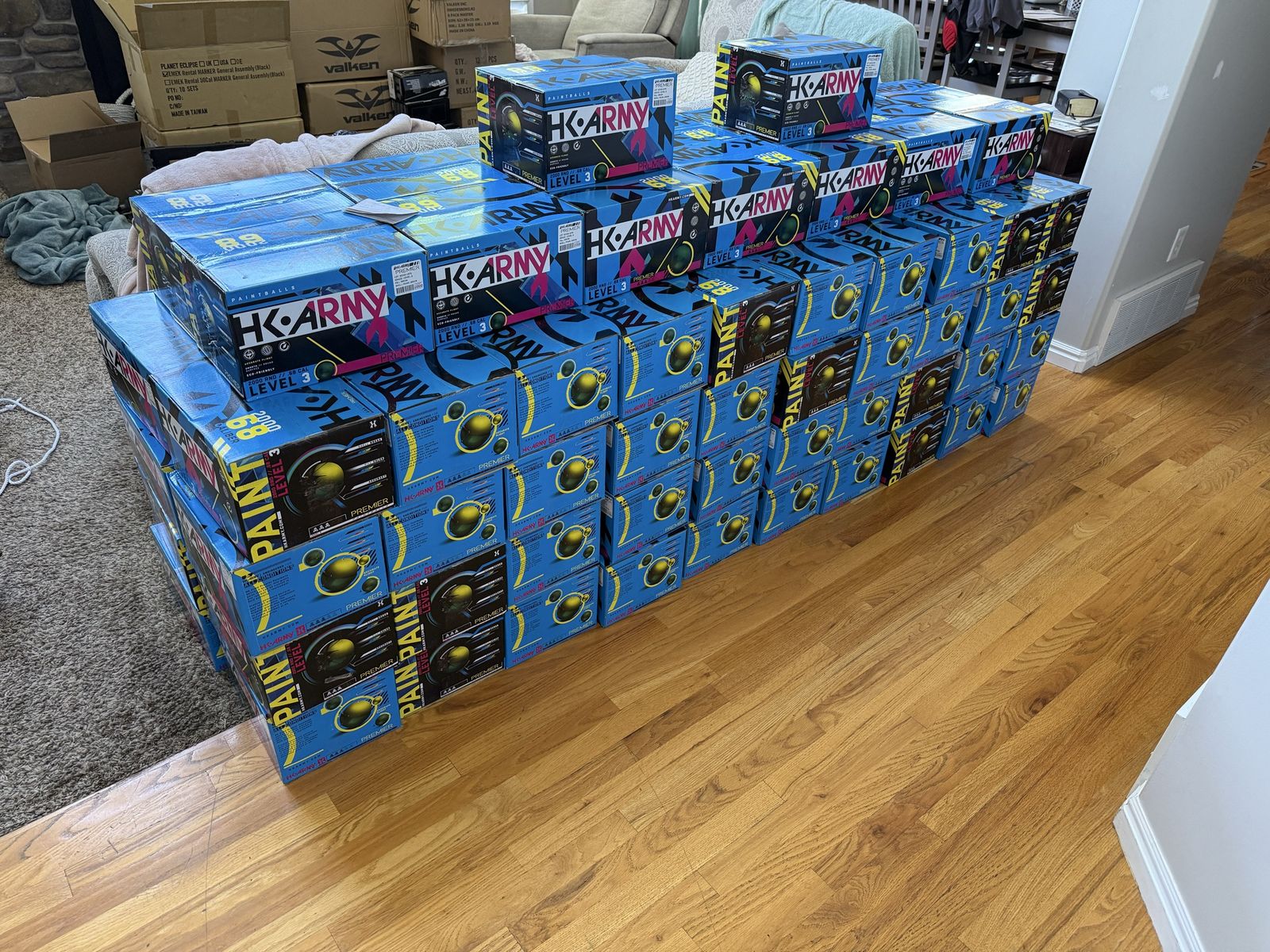 HK Army Premier Level 3 Paintballs 2000 Rounds Case