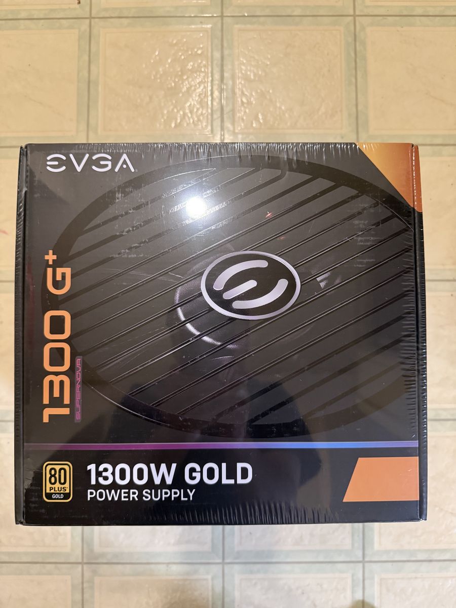 EVGA 1300 G+ 1300 W Gold 80 plus Fully modular power supply.