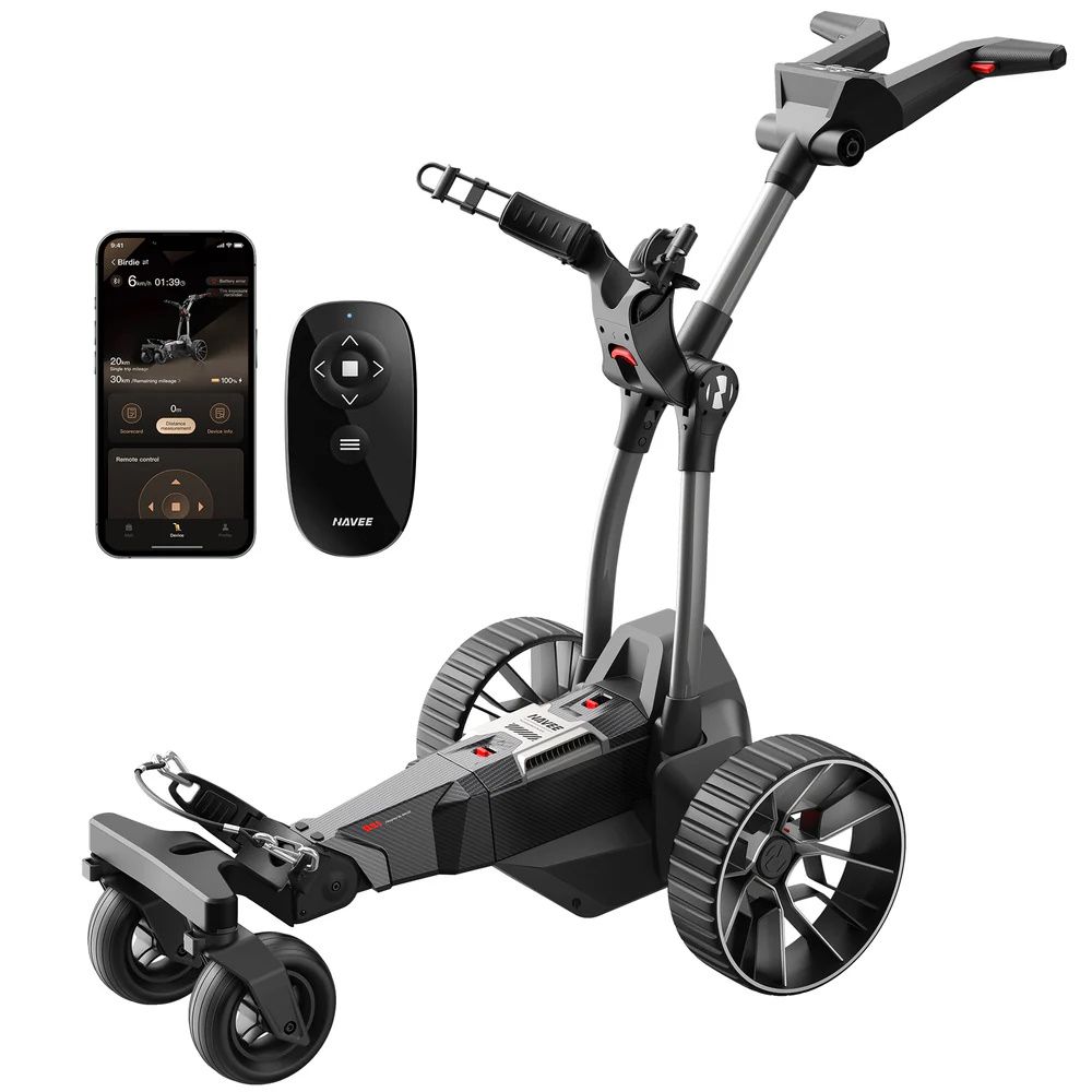 NAVEE Electric Golf Push Cart Birdie 3X｜Automatic Follow｜30kg Load｜36-Hole Endurance