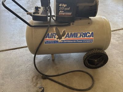 4HP 20-Gallon Portable Air Compressor - Used, Works Great