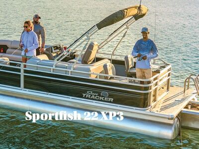 2026 Sun Tracker Sportfish 22 XP3 w 200 HP Mercury Outboard