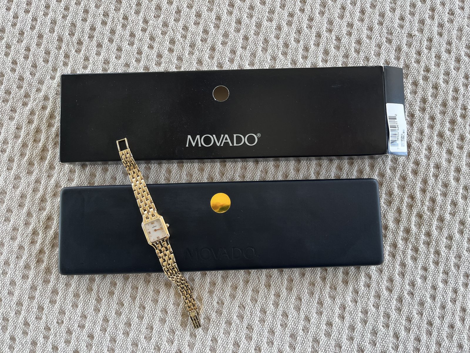 Vintage Movado Lumeti Collection Solid 14K Gold Ladies Watch 0690941