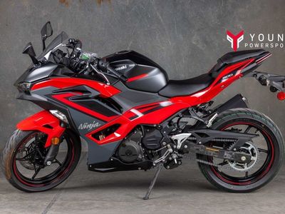 2025 Kawasaki Ninja® 500 ABS Passion Red/Metallic Flat Spark Black