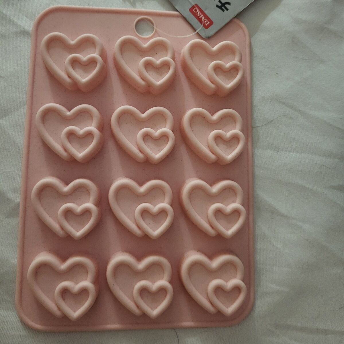 Silicone double heart Chocolate mold