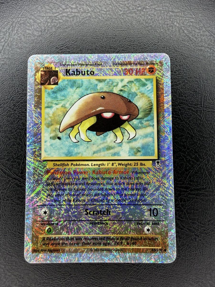 Kabuto 48/110 Reverse Holo Legendary Collection WOTC Pokemon Card NM