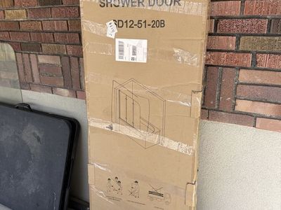 Moving Sale - 51" x 59" Tri-Fold Glass Bathtub Door