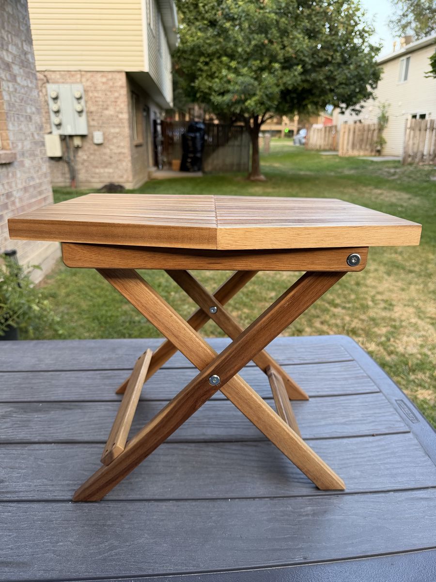 Small Wooden Folding Side Table