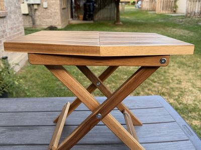 Small Wooden Folding Side Table
