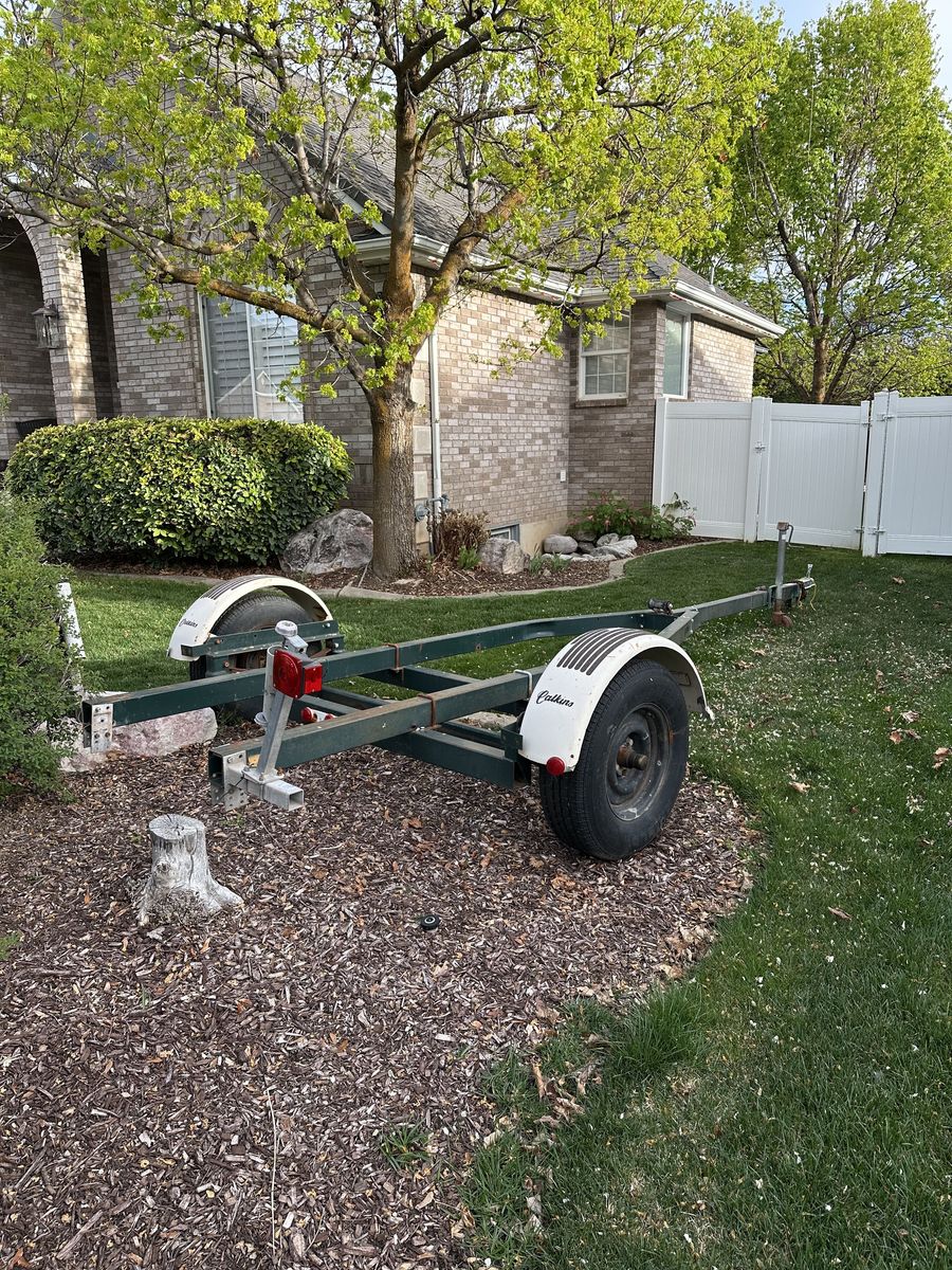 Boat trailer for hobby or repair