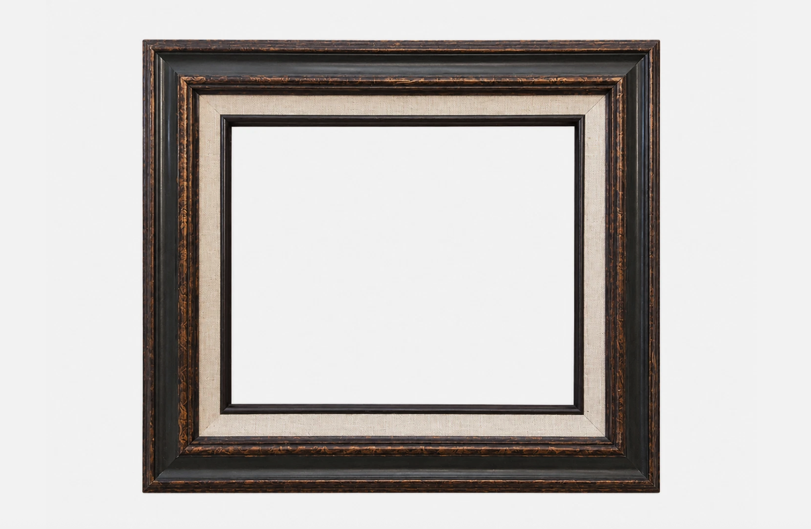 Rustic Distressed Wood Picture Frame Fits 11x14 Print Dark Brown Vintage Style