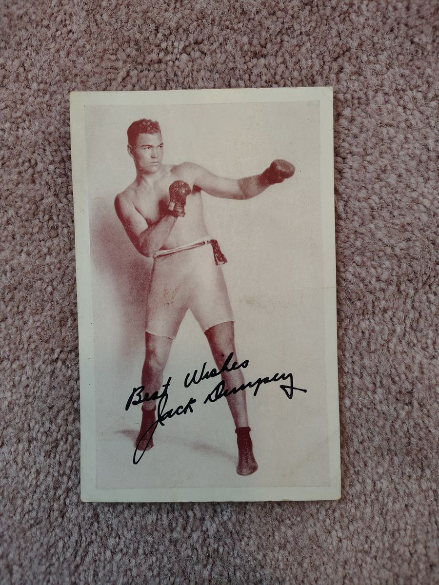 Vintage Jack Dempsey postcard