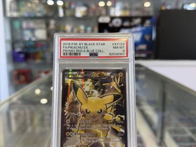 Pokemon Pikachu EX XY Promo #XY124 PSA 8