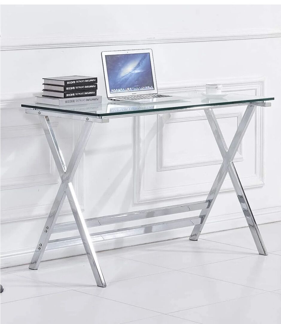 Tempered Glass Top Desk