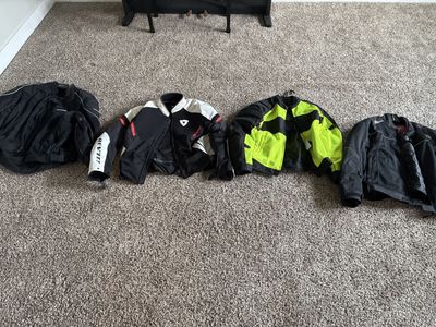 Rev'it! & Other Motorcycle Riding Jackets - Black/Neon (4-pack)