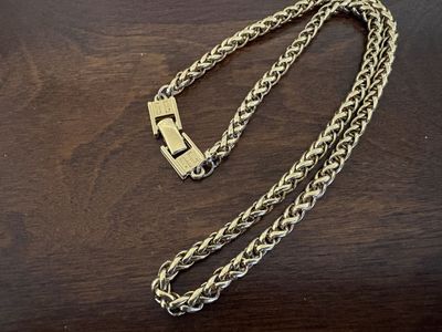Vintage Givenchy Gold Plated Thick Chain Necklace