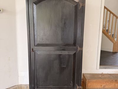 Black vintage armoir