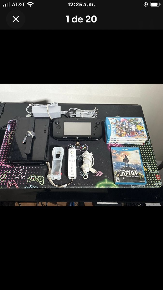 Nintendo Wii U 32GB Console Bundle with Mario Kart 8, Zelda, Smash Bros, Star Fox, Hyrule Warriors