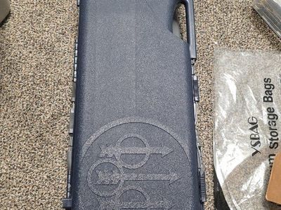 Beretta Hard Shotgun Case Blue Molded Plastic Travel Storage Case with optima 12 gauge choke tubes.