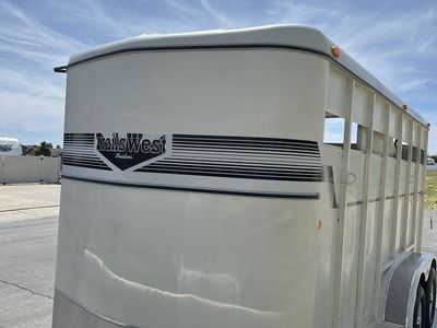Trails west 2 horse trailer