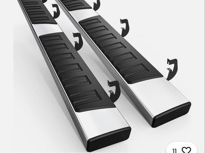 6.5" Premium Running Boards Nerf Bars Side Steps for 99-13 Chevy Silverado GMC Sierra Extended Cab 73"