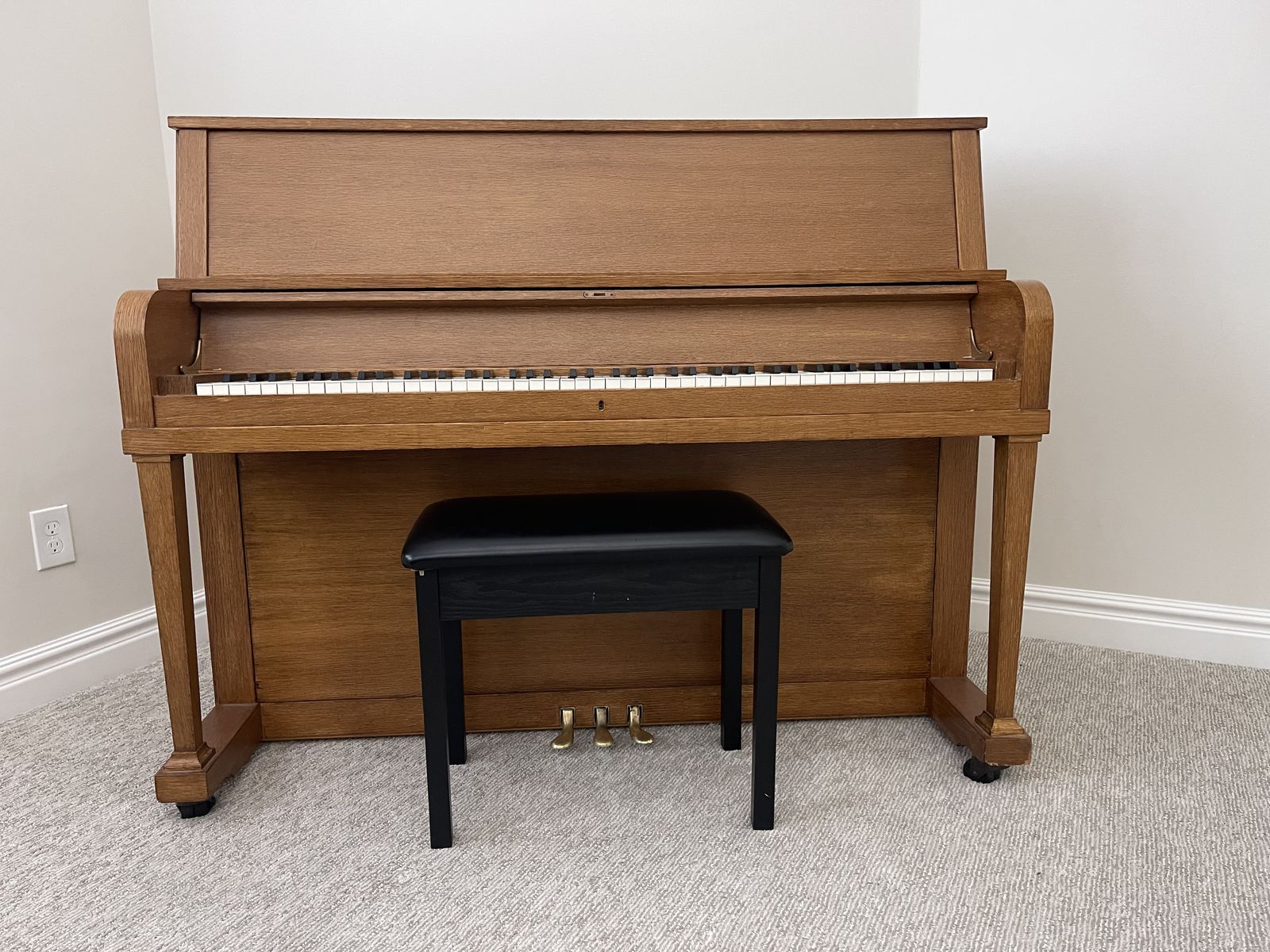 Beautiful Refinished Upright Piano – Great Condition