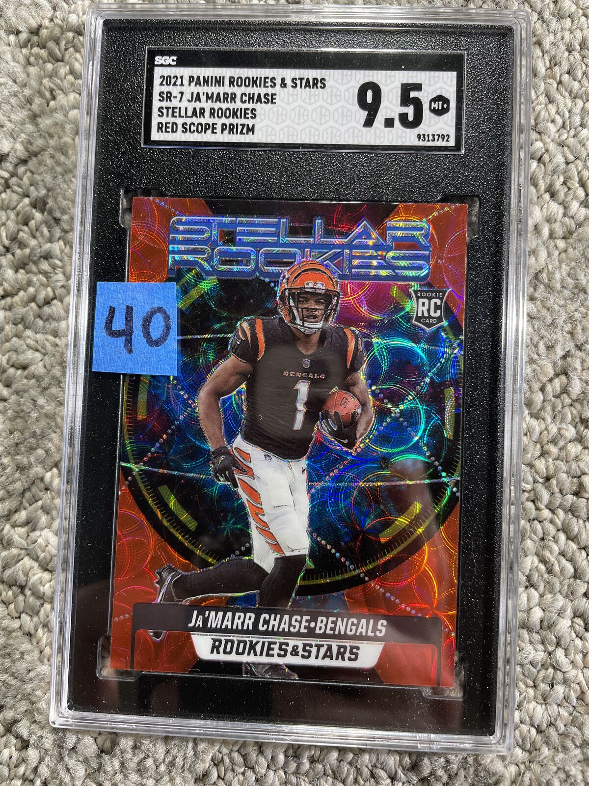 JaMaar Chase Cincinnati Bengals graded slabs 9.5