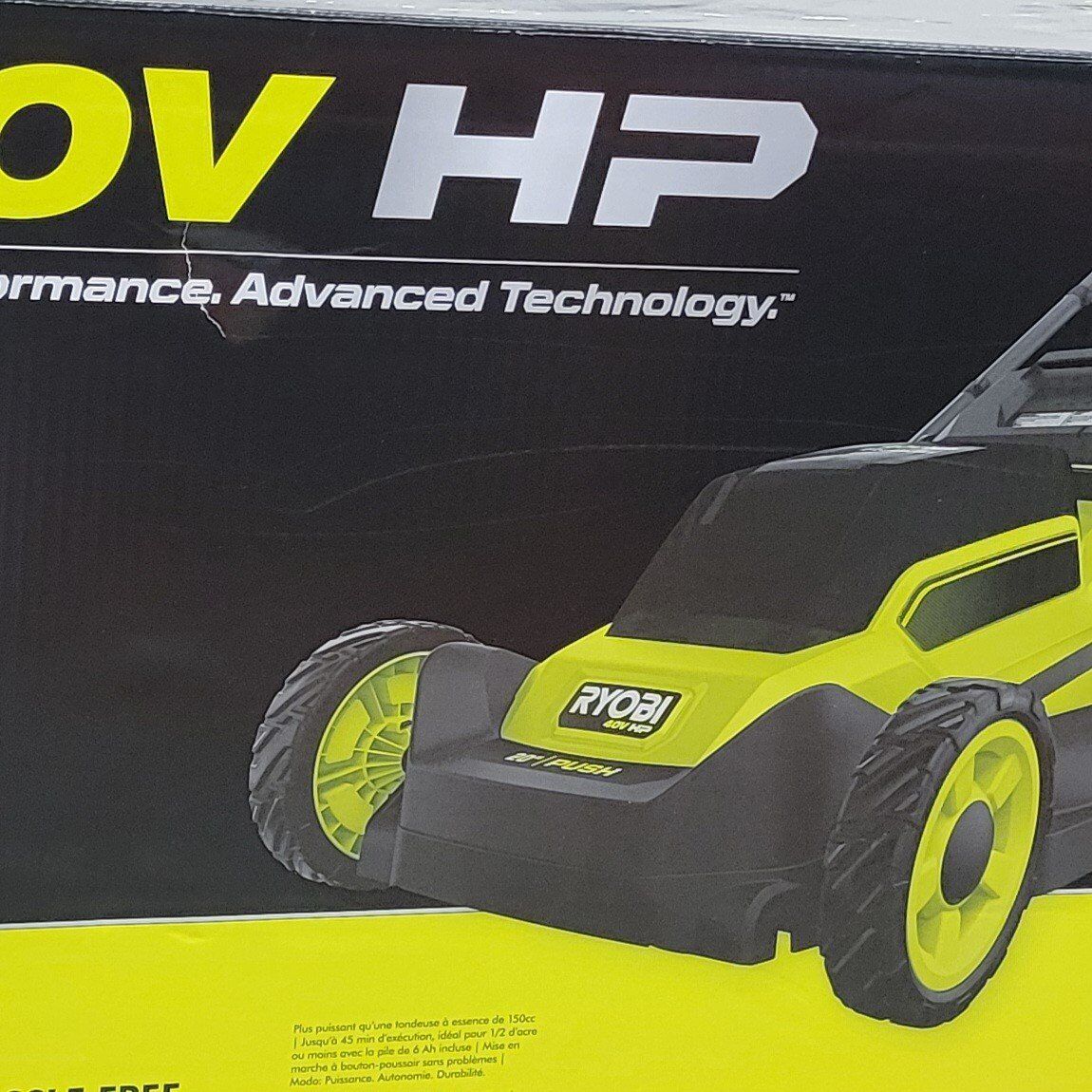 Ryobi 40v 20" new mower