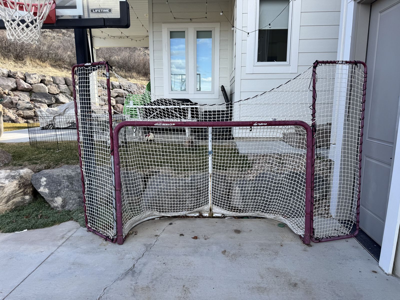USED 72" Performance Hockey Goal w/ Backstop