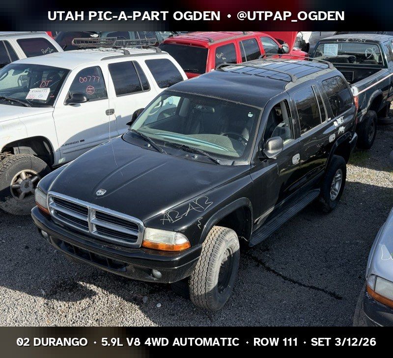 2002 Dodge Durango Parts - UTPAP Ogden