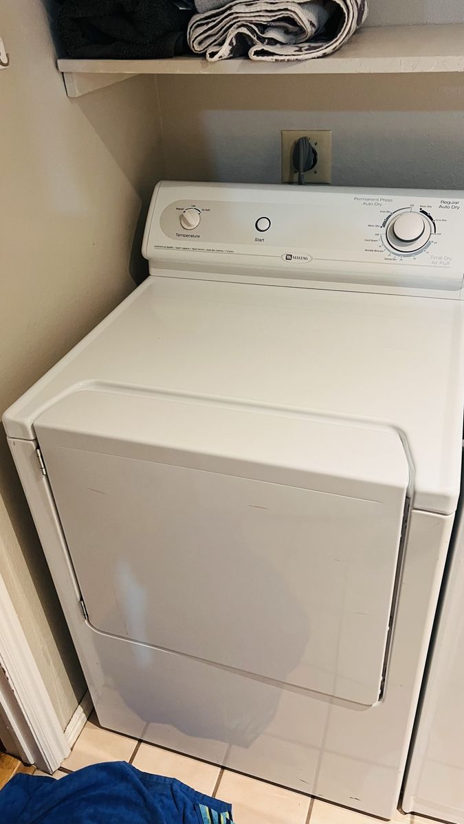 Maytag Electric Dryer - White, Works Great, Normal Cosmetic Wear